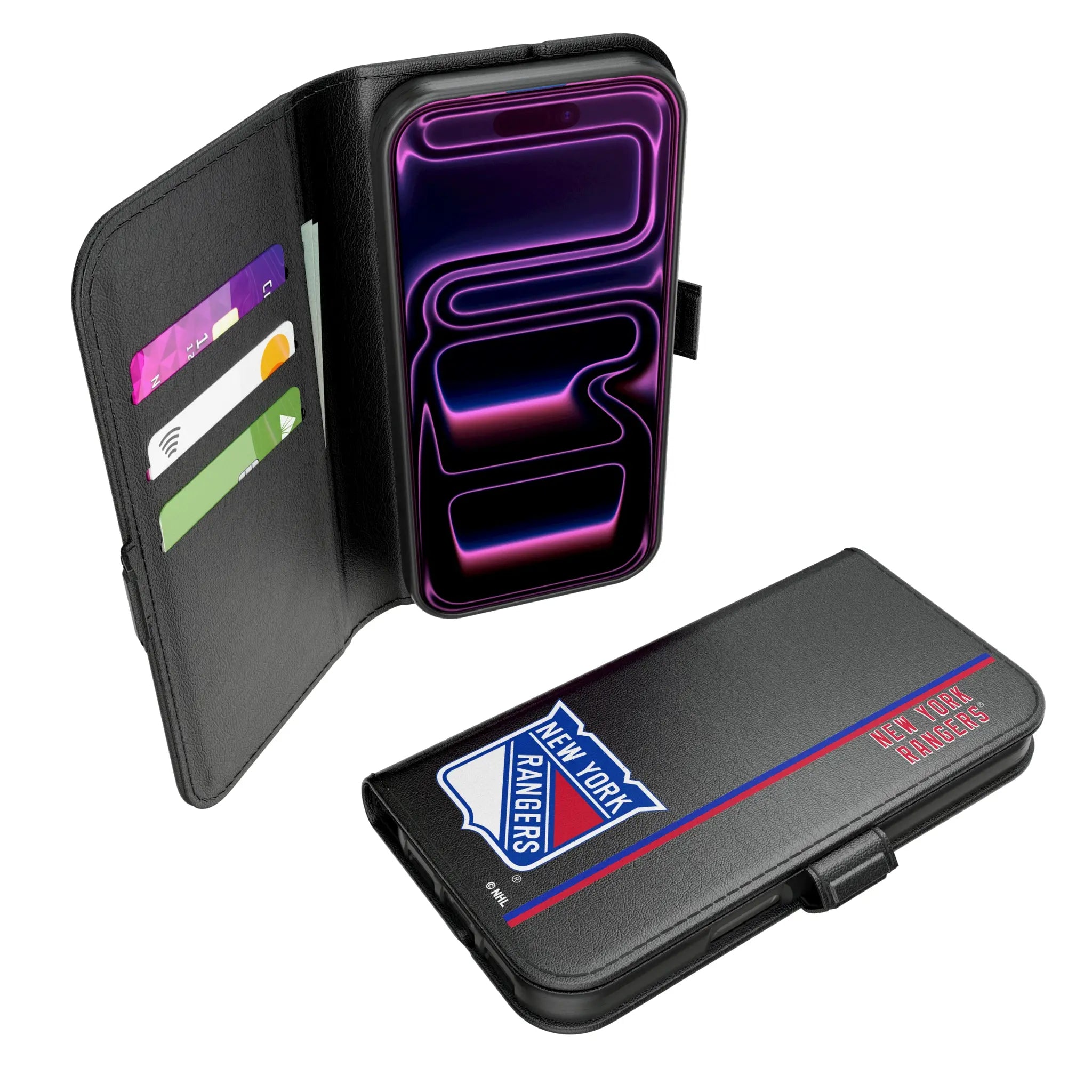 New York Rangers Sidebar iPhone Folio Phone Case for Apple iPhone#Device_iPhone 17 Pro