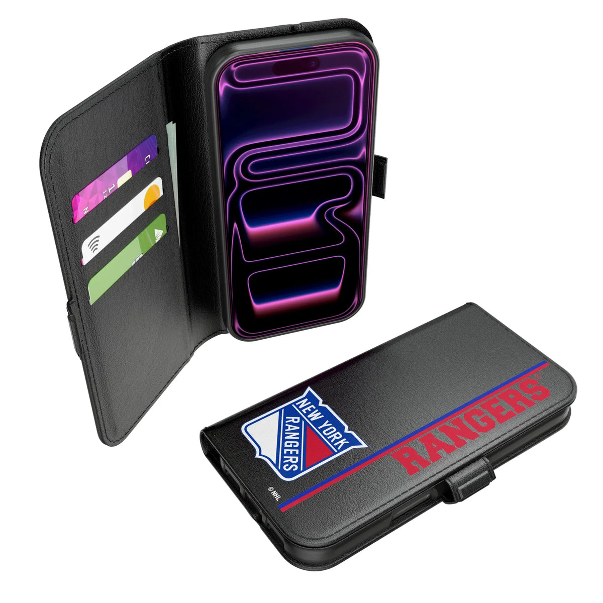 New York Rangers Sidebar iPhone Folio Phone Case for Apple iPhone#Device_iPhone 17 Pro