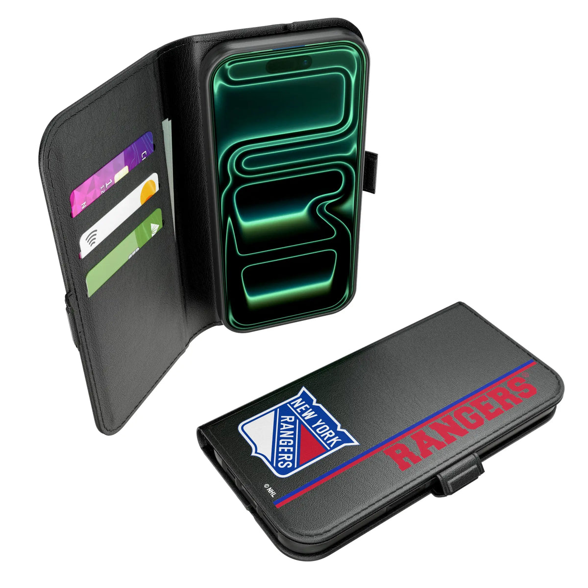 New York Rangers Sidebar iPhone Folio Phone Case for Apple iPhone#Device_iPhone 17