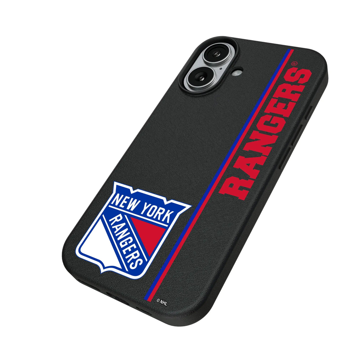 New York Rangers Sidebar iPhone MagSafe Compatible Phone Case for Apple iPhone - Isometric View#Device_iPhone 17