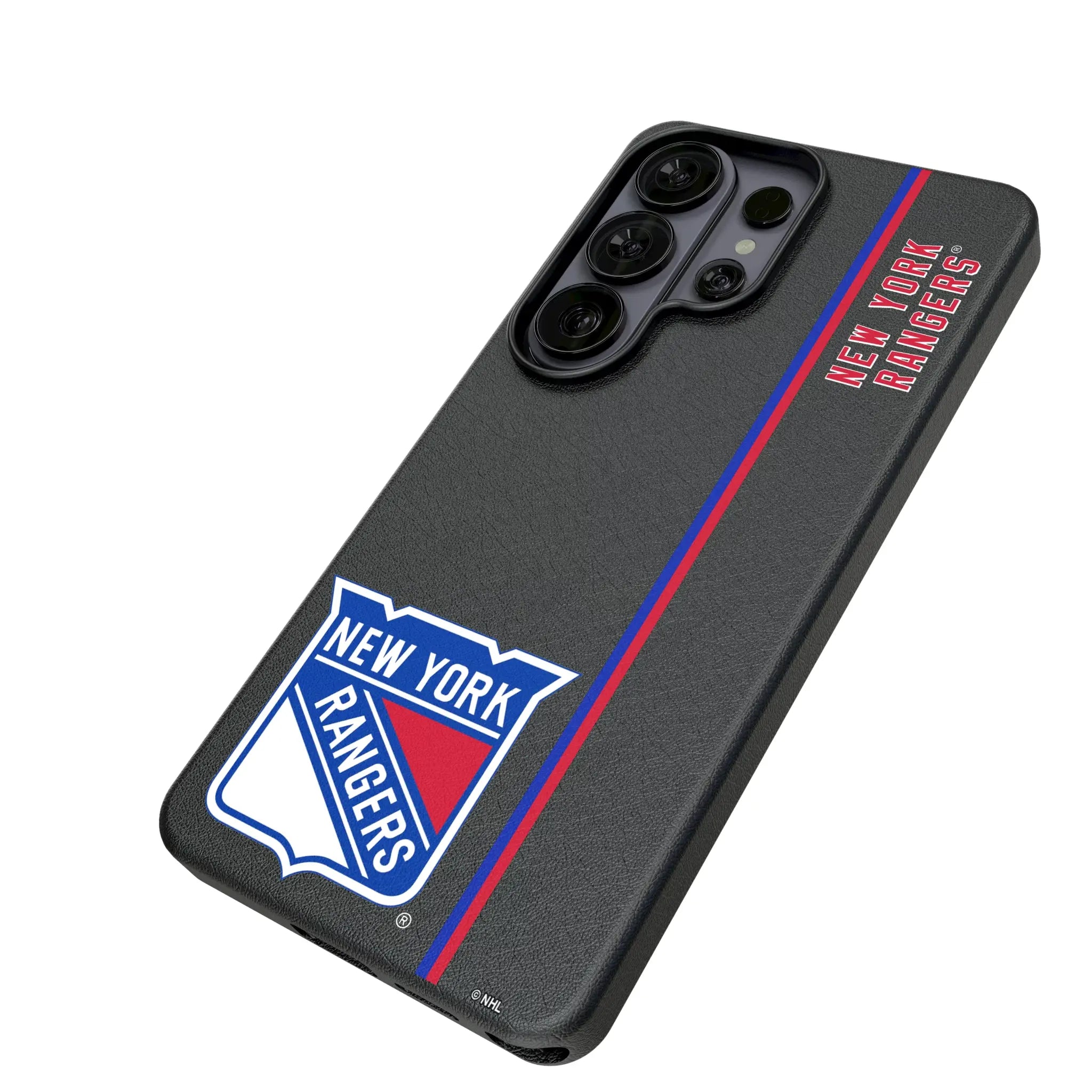 New York Rangers Sidebar Galaxy MagSafe Compatible Phone Case for Samsung Galaxy - Isometric View#Device_Galaxy S26 Ultra
