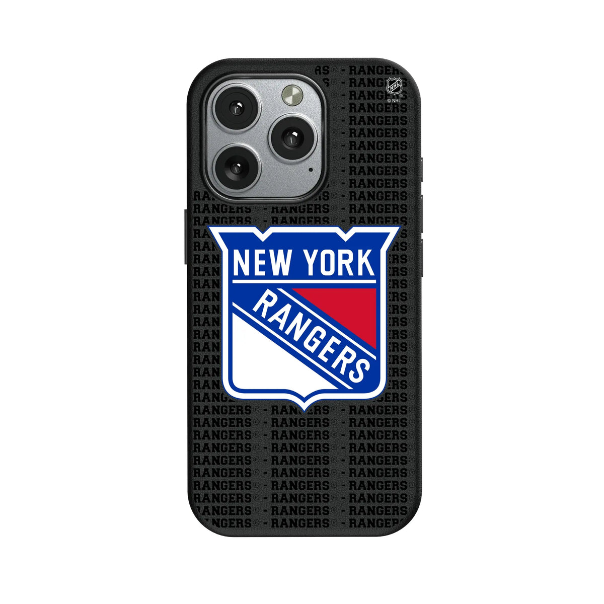 New York Rangers Text Backdrop iPhone MagSafe Compatible Phone Case for Apple iPhone