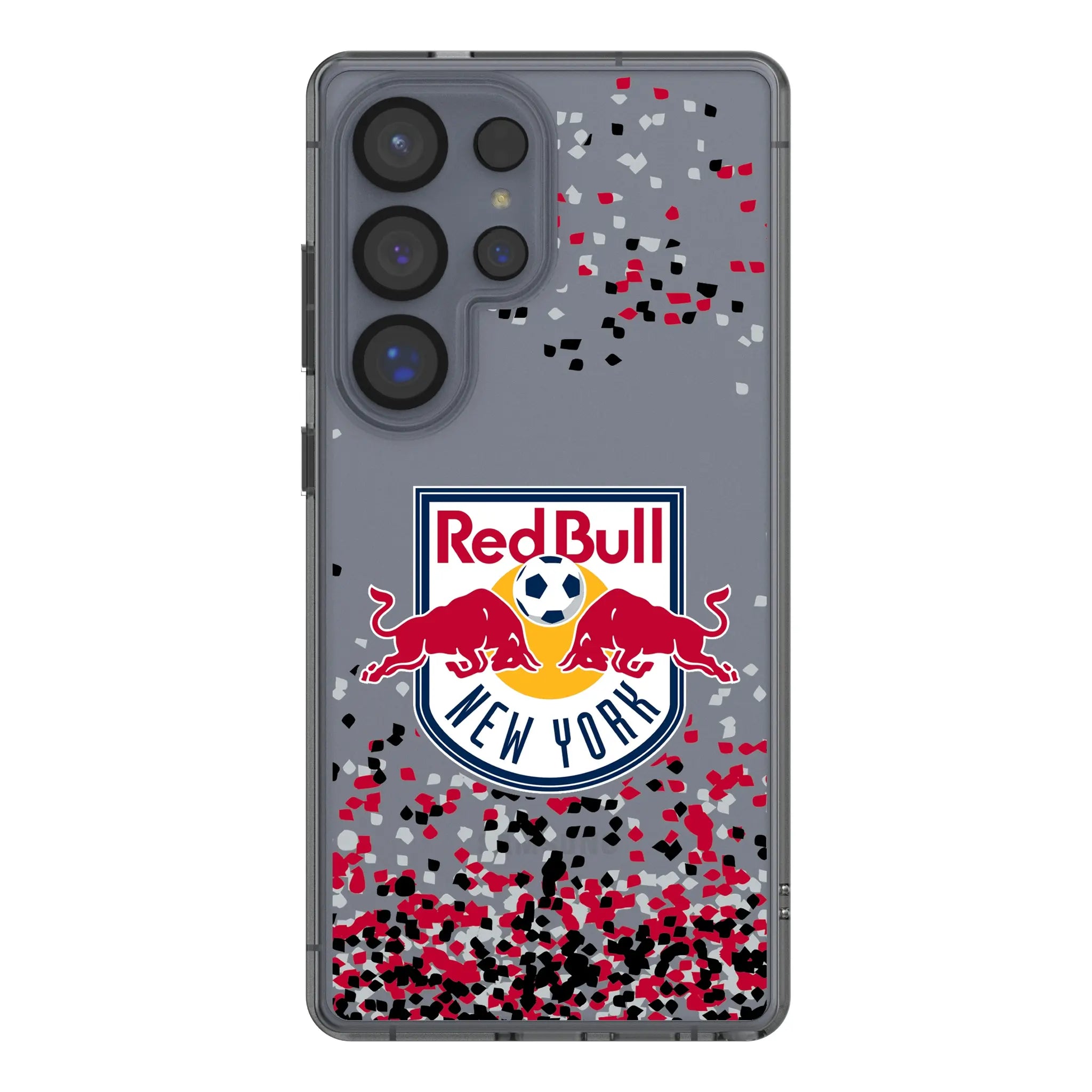 New York Red Bulls Confetti Galaxy Clear Phone Case for Samsung Galaxy#Device_Galaxy S25 Ultra