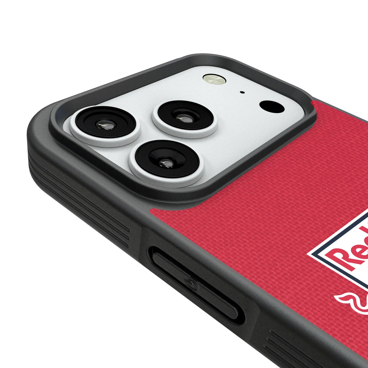 New York Red Bulls Diagonal Stripe iPhone Bump Phone Case for Apple iPhone - Detail#Device_iPhone 18 Pro