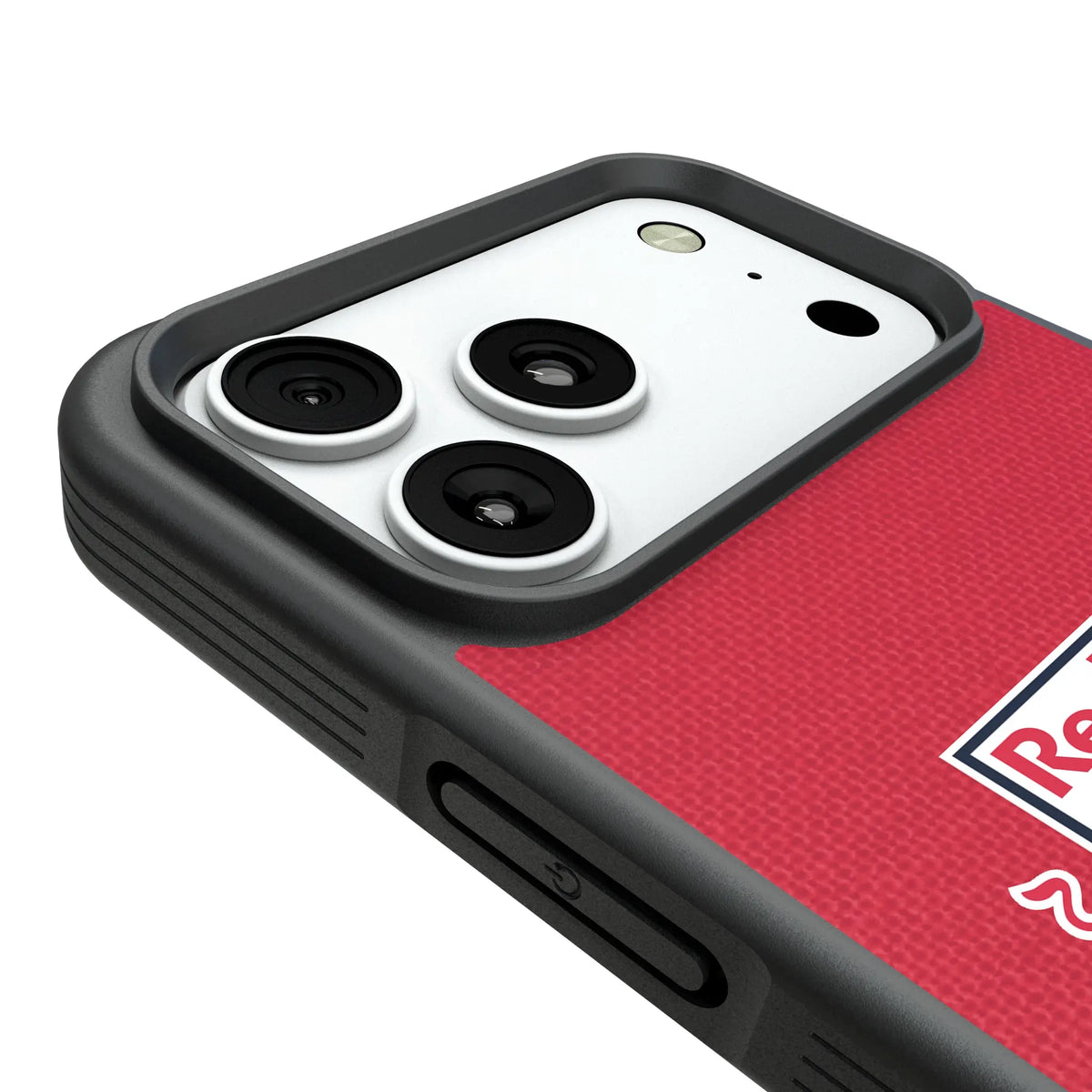 New York Red Bulls Diagonal Stripe iPhone Bump Phone Case for Apple iPhone - Detail#Device_iPhone 18 Pro Max