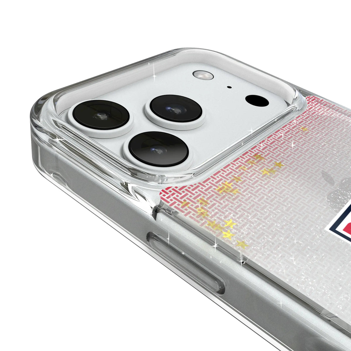 New York Red Bulls Linen iPhone Glitter Phone Case for Apple iPhone - Detail#Device_iPhone 18 Pro
