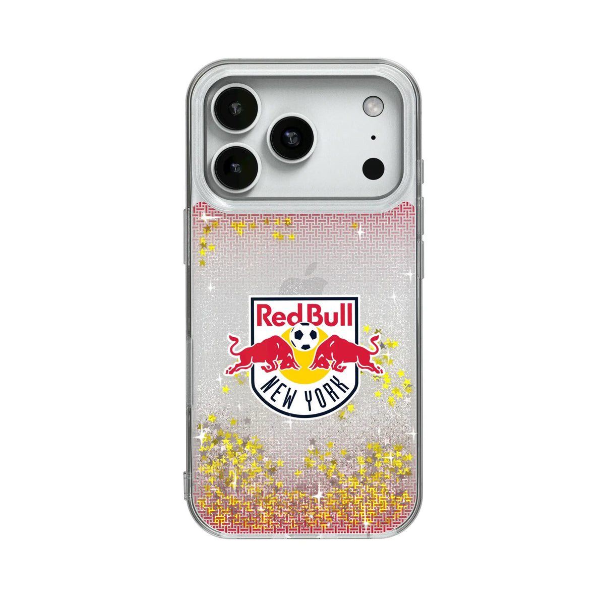 New York Red Bulls Linen Glitter Phone Case for Apple iPhone