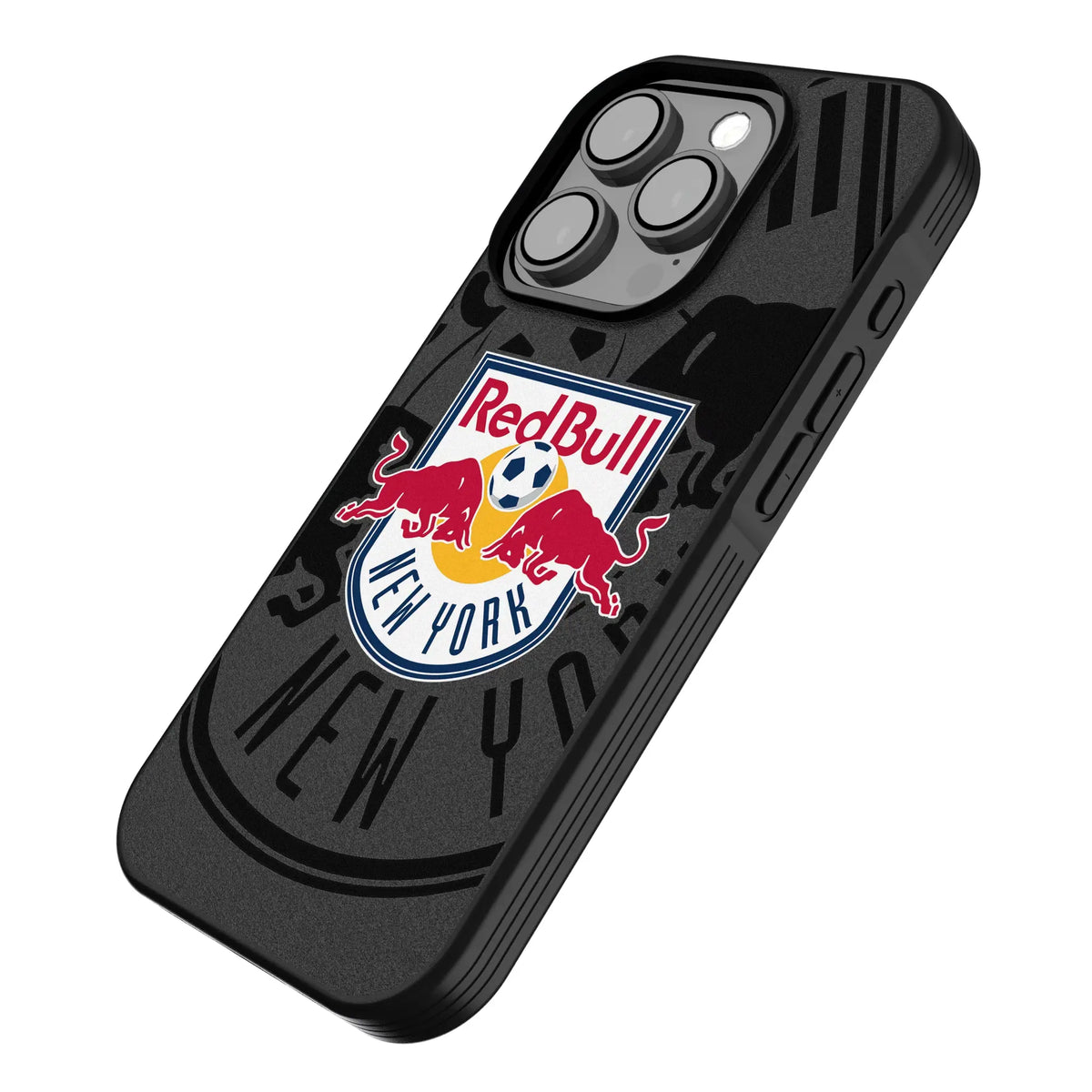 New York Red Bulls Monocolor Tilt iPhone Bump Phone Case for Apple iPhone - Isometric View