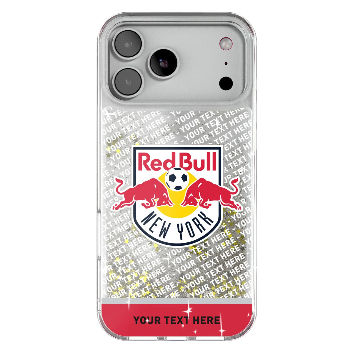 New York Red Bulls Personalized EndZone Plus Glitter Phone Case for Apple iPhone