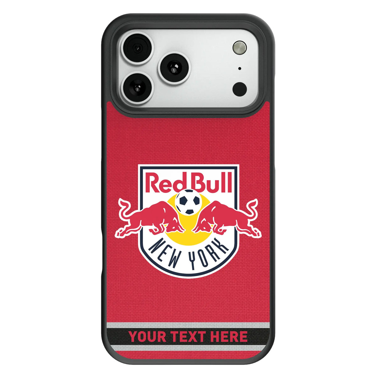New York Red Bulls Personalized Stripe Bump Phone Case for Apple iPhone