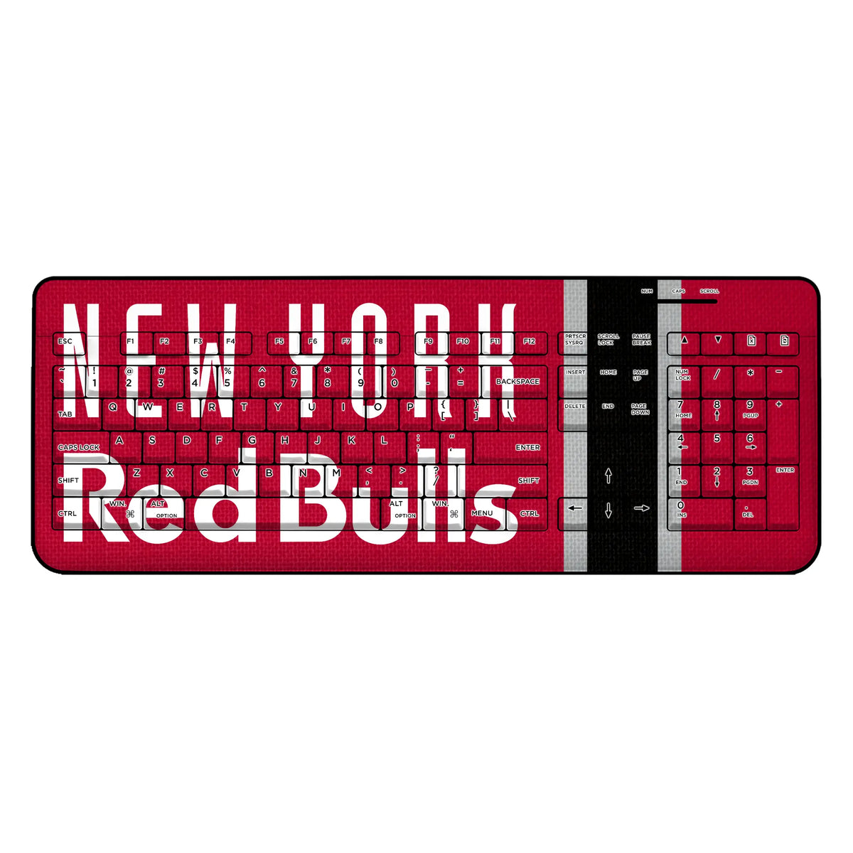 New York Red Bulls Stripe Wireless USB Keyboard