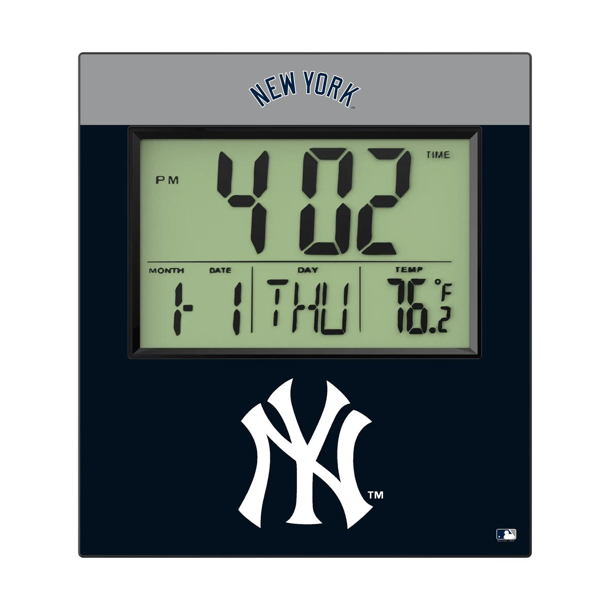 New York Yankees Color Block Wall Clock