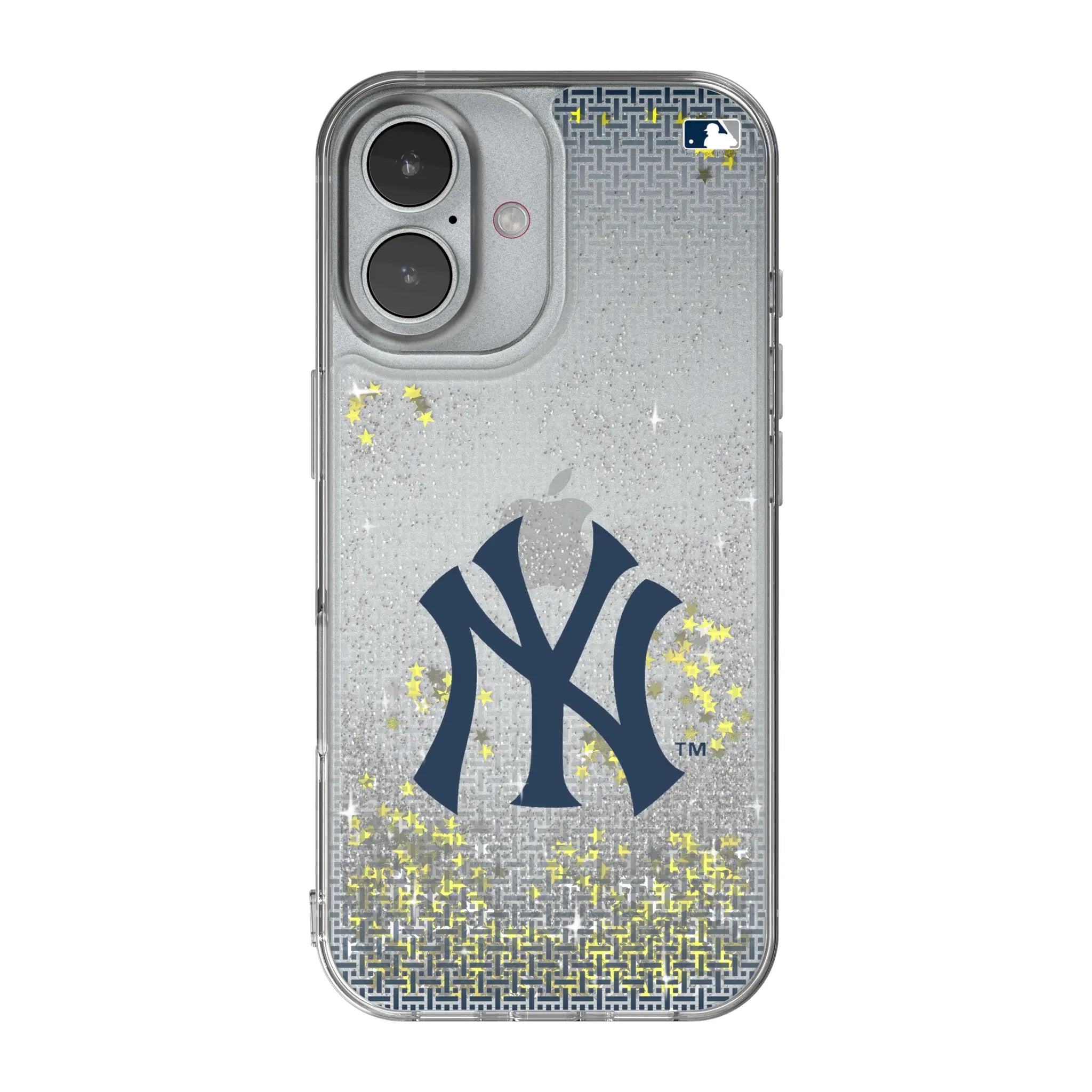New York Yankees Linen iPhone Glitter Phone Case for Apple iPhone
