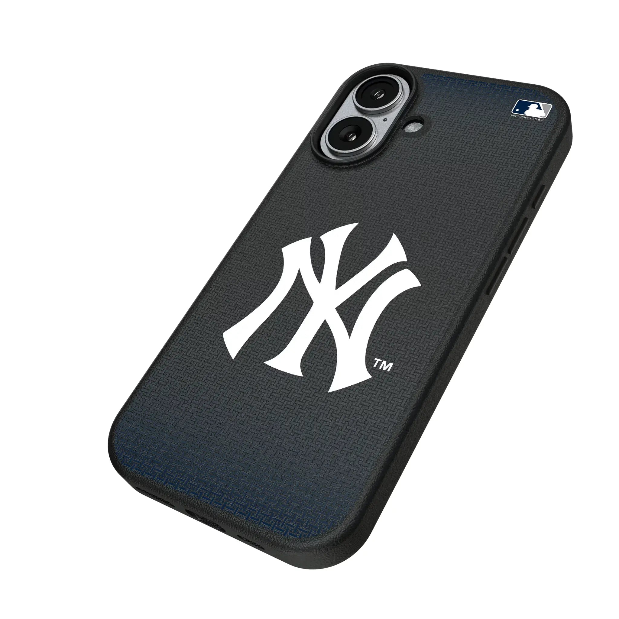 New York Yankees Linen iPhone MagSafe Compatible Phone Case for Apple iPhone - Isometric View#Device_iPhone 17