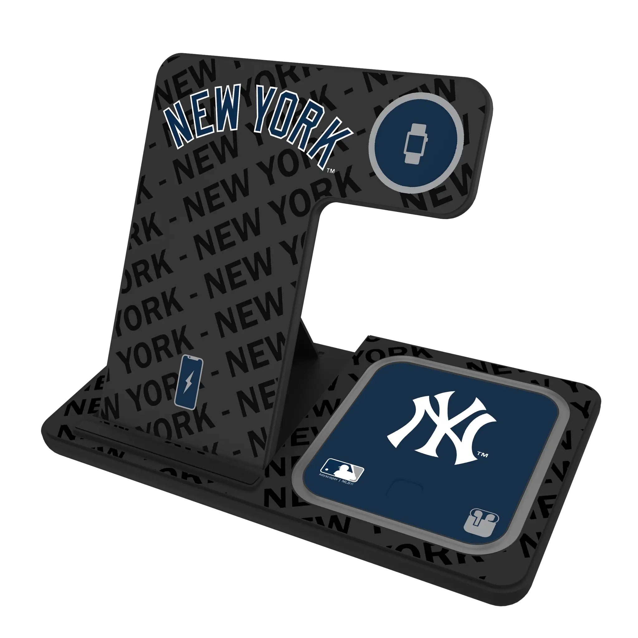 New York Yankees Monocolor Tilt 3 in 1 Charging Station
