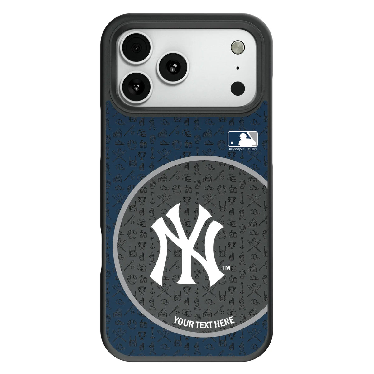 New York Yankees Personalized Circle Bump Phone Case for Apple iPhone