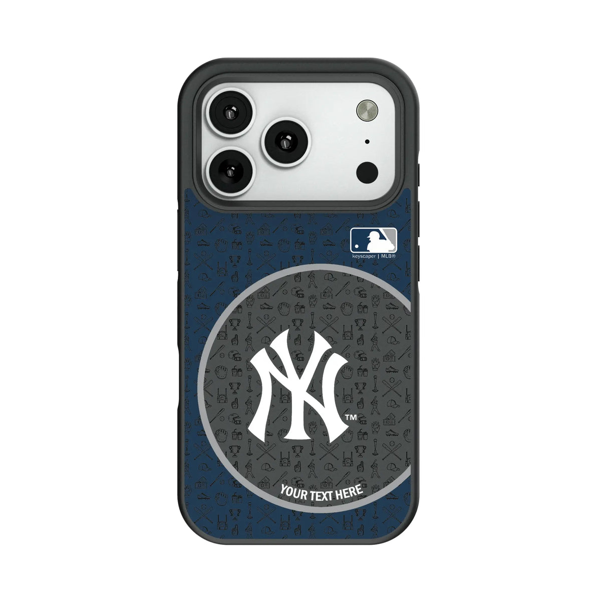 New York Yankees Personalized Circle Bump Phone Case for Apple iPhone