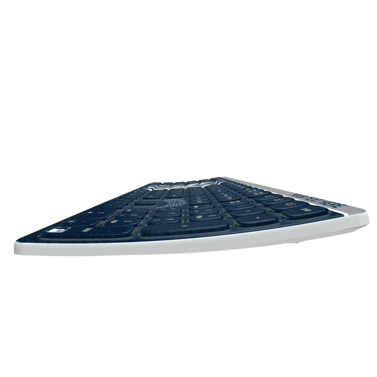 New York Yankees Personalized Endzone Solid KKB605 Curved Wireless Keyboard
