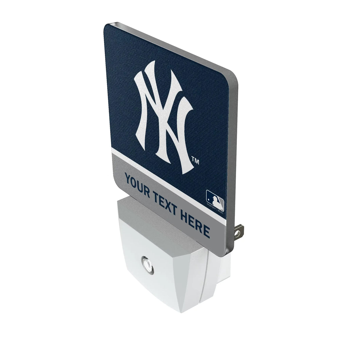New York Yankees Personalized Endzone Solid Night Light 2-Pack - Isometric View
