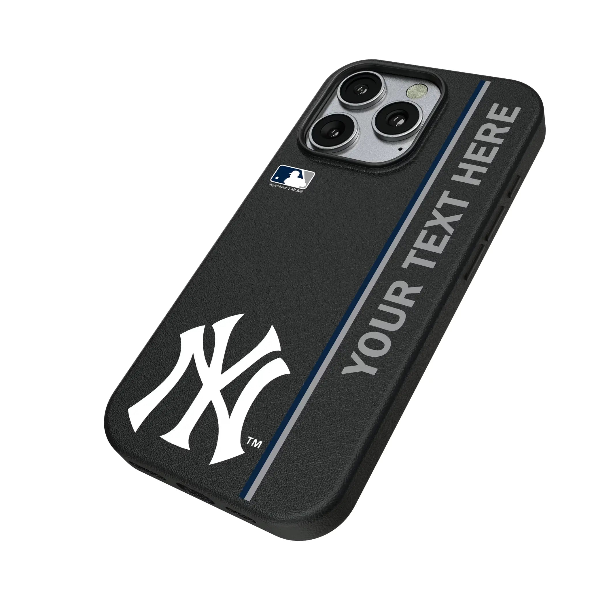 New York Yankees Personalized Sidebard iPhone MagSafe Compatible Phone Case for Apple iPhone - Isometric View