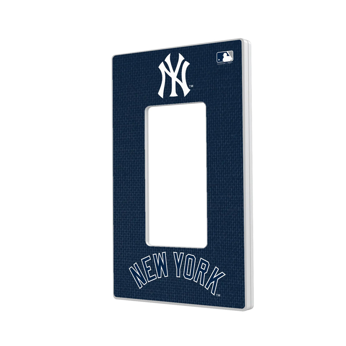 New York Yankees Solid Hidden-Screw Light Switch Plate#Style_Single Rocker