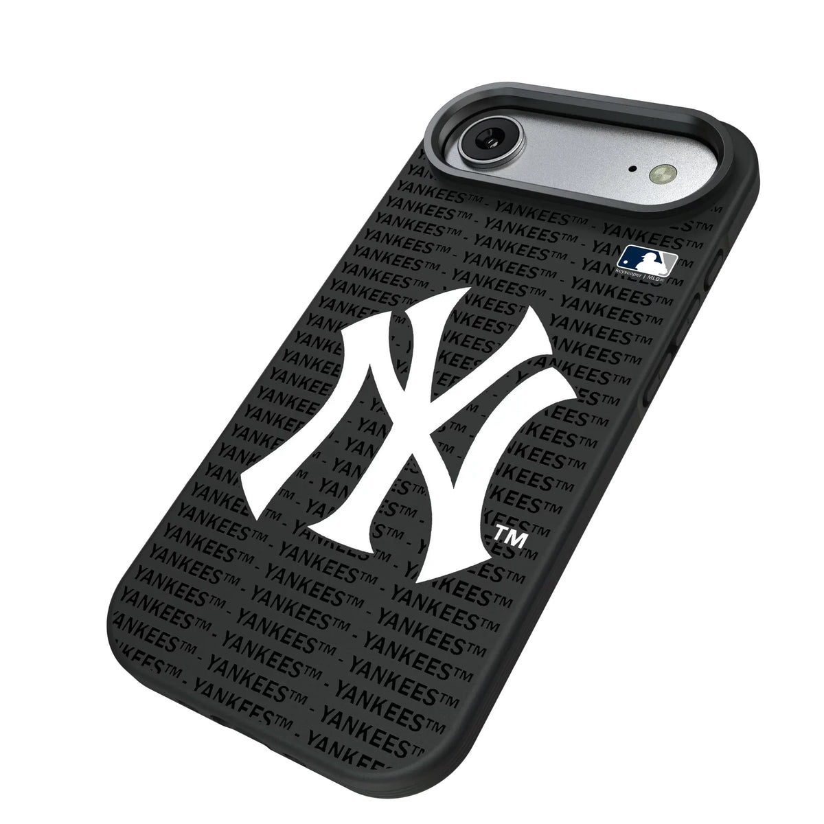 New York Yankees Text Backdrop iPhone Bump Phone Case for Apple iPhone - Isometric View#Device_iPhone Air
