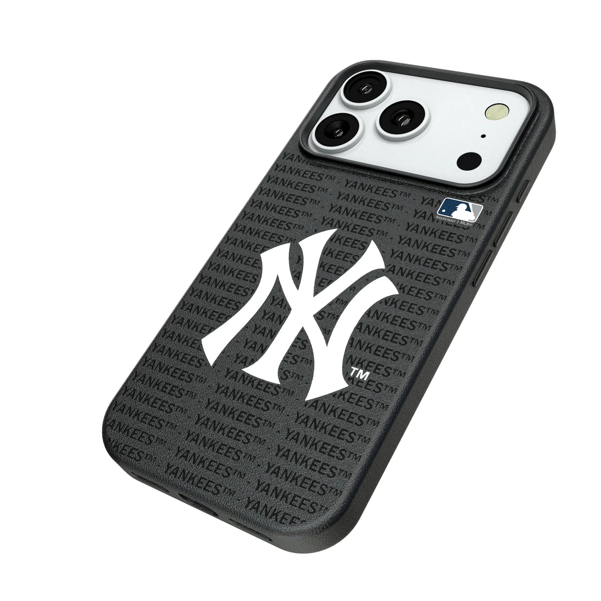 New York Yankees Text Backdrop iPhone MagSafe Compatible Phone Case for Apple iPhone - Isometric View#Device_iPhone 18 Pro