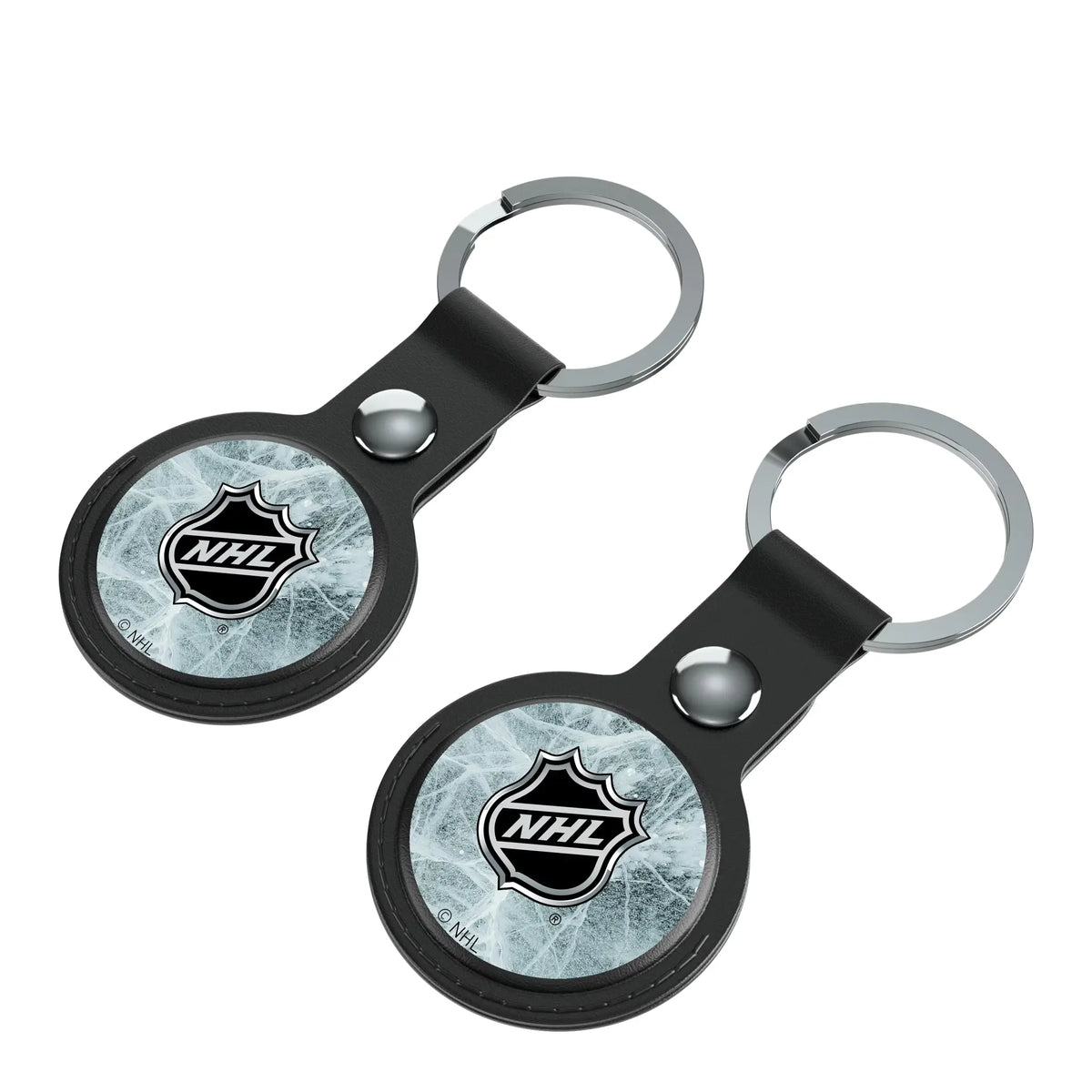 NHL BaseOne AirTag Black Airtag Holder 2-Pack - Isometric View