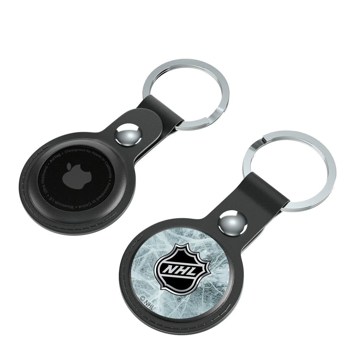 NHL BaseOne AirTag Black Airtag Holder 2-Pack - Isometric View