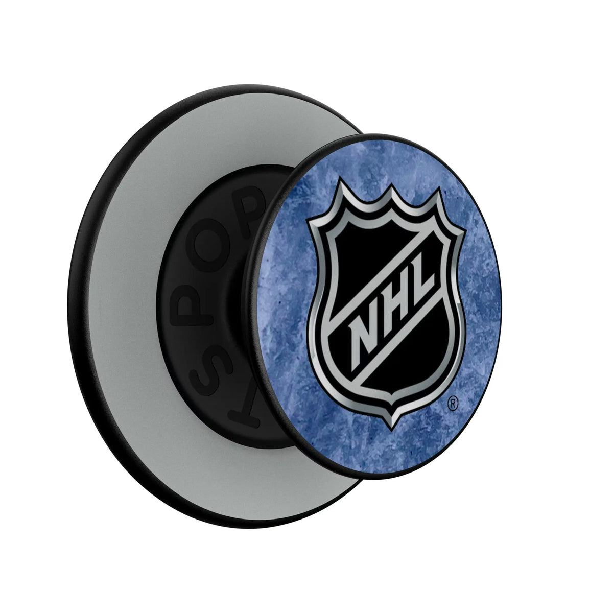NHL Ice Wordmark Popsockets Round Magnetic - Isometric View