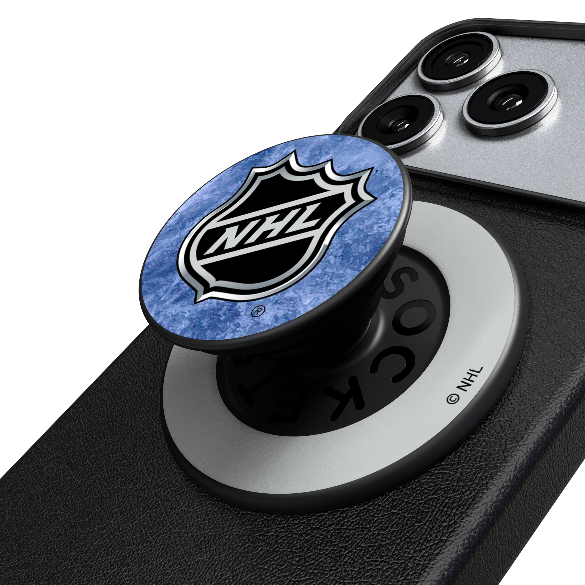 NHL Ice Wordmark Popsockets Round Magnetic
