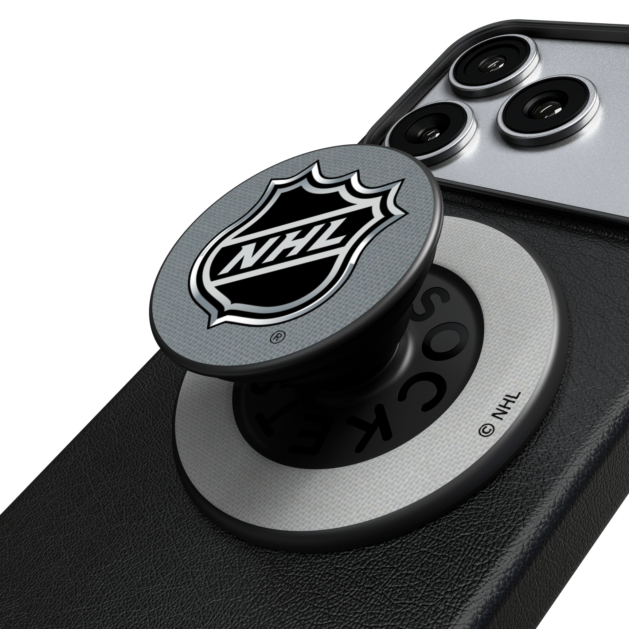 NHL Personalized Endzone Solid Popsockets Round Magnetic