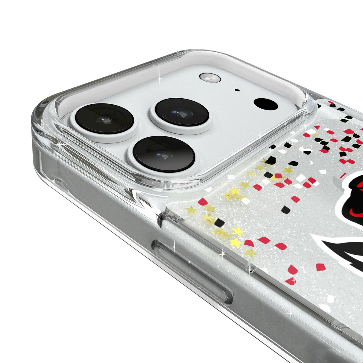North Carolina State University Wolfpack Confetti iPhone Glitter Phone Case for Apple iPhone - Detail#Device_iPhone 18 Pro