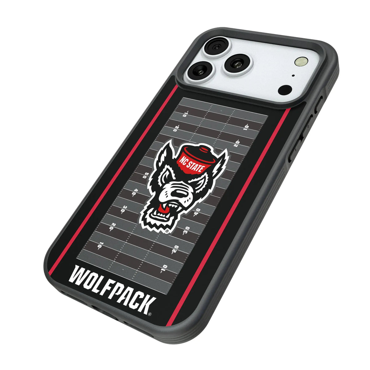 North Carolina State University Wolfpack Field iPhone Bump Phone Case for Apple iPhone - Isometric View#Device_iPhone 18 Pro Max