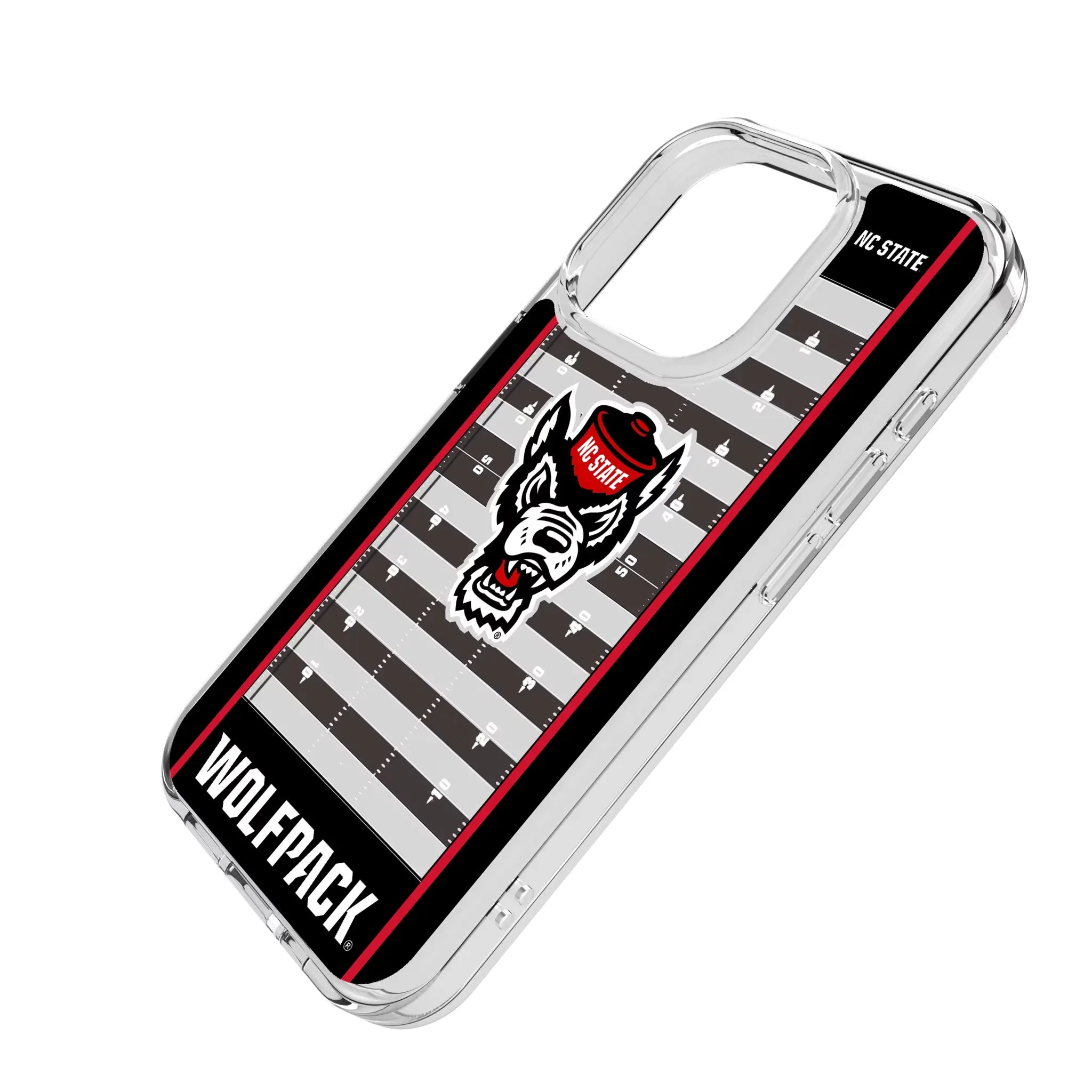 North Carolina State University Wolfpack Field iPhone Clear Phone Case for Apple iPhone - Isometric View