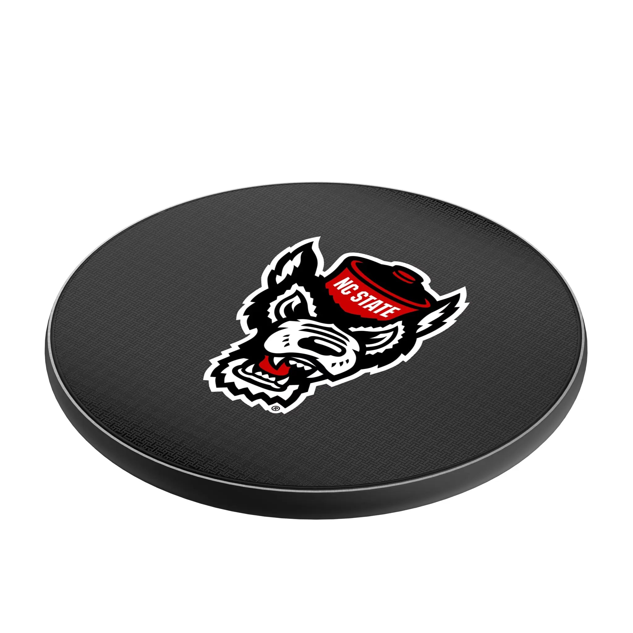 North Carolina State University Wolfpack Linen 15-Watt Wireless Charger - Isometric View