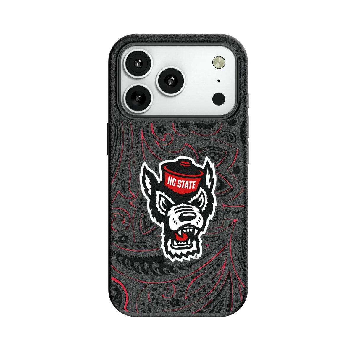 North Carolina State University Wolfpack Paisley MagSafe Compatible Phone Case for Apple iPhone