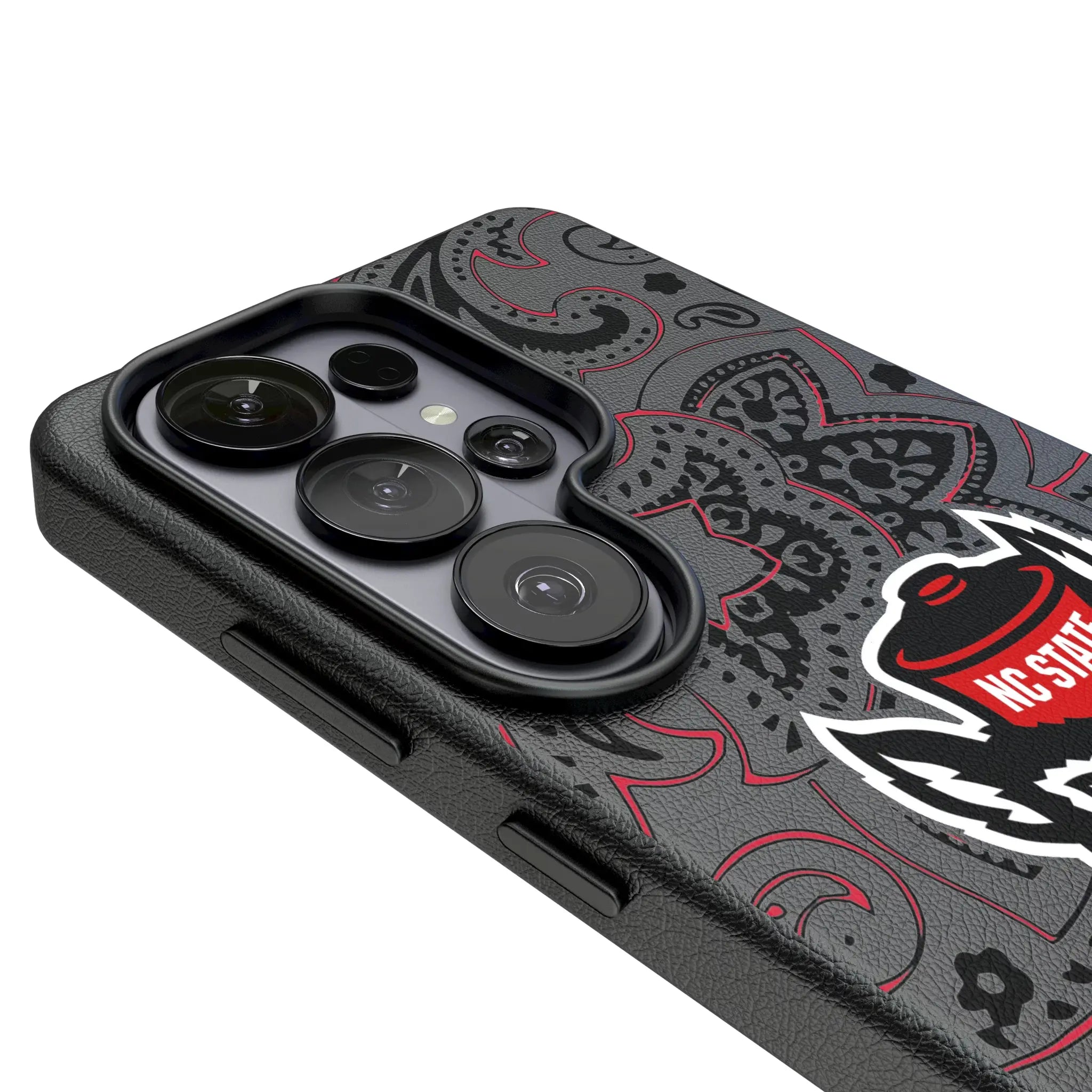 North Carolina State University Wolfpack Paisley Galaxy MagSafe Compatible Phone Case for Samsung Galaxy - Detail#Device_Galaxy S26 Ultra