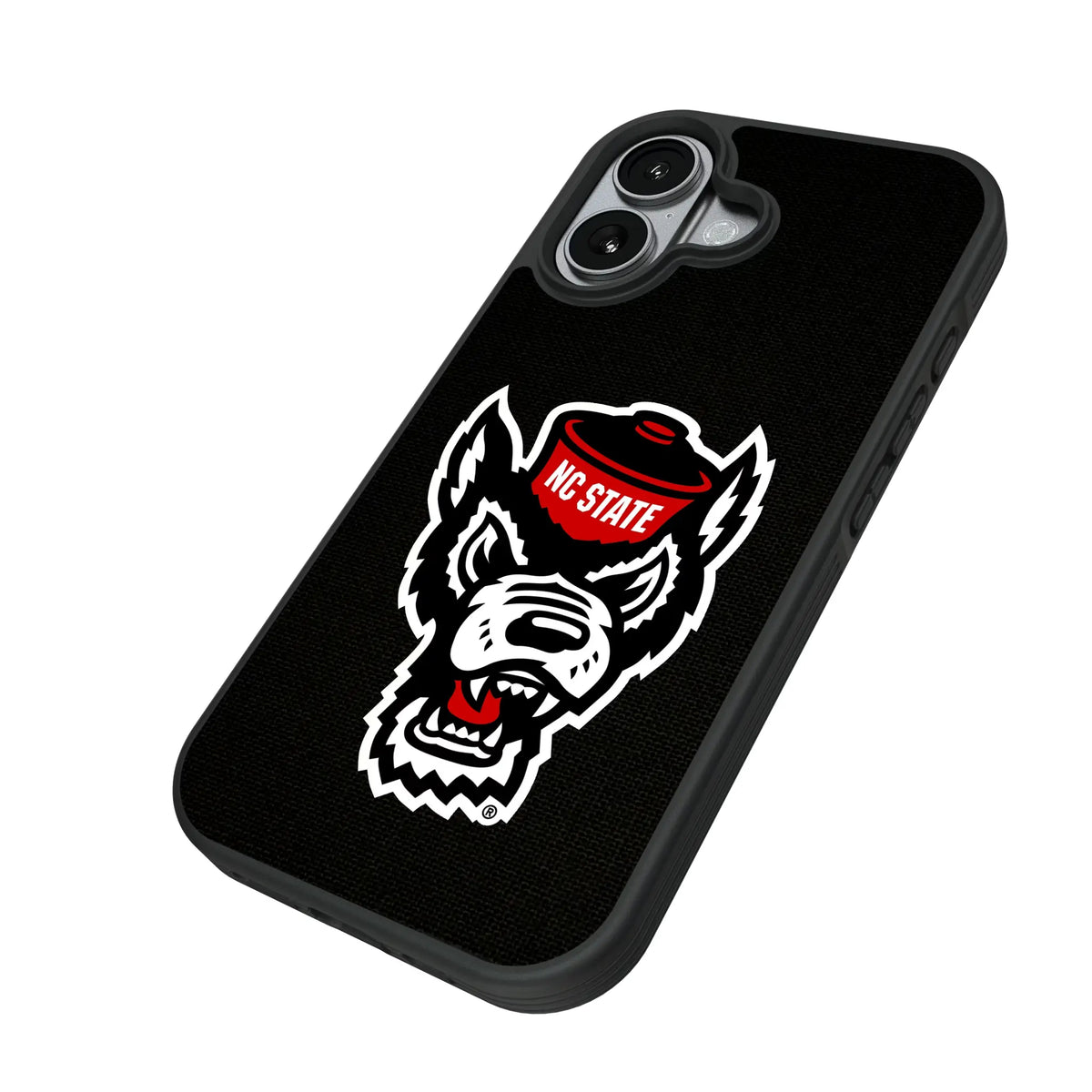 North Carolina State University Wolfpack Solid iPhone Bump Phone Case for Apple iPhone - Isometric View#Device_iPhone 17