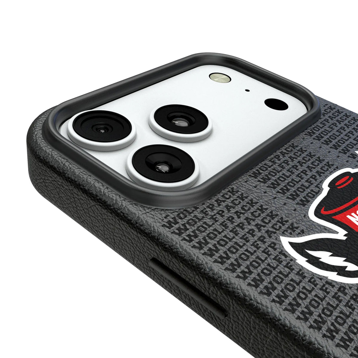 North Carolina State University Wolfpack Text Backdrop iPhone MagSafe Compatible Phone Case for Apple iPhone - Detail#Device_iPhone 18 Pro Max