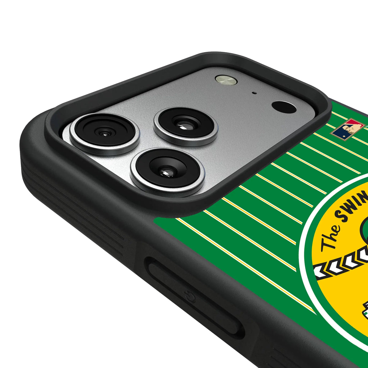 Oakland As 1971-1981 - Cooperstown Collection Pinstripe iPhone Bump Phone Case for Apple iPhone - Detail#Device_iPhone 17 Pro Max