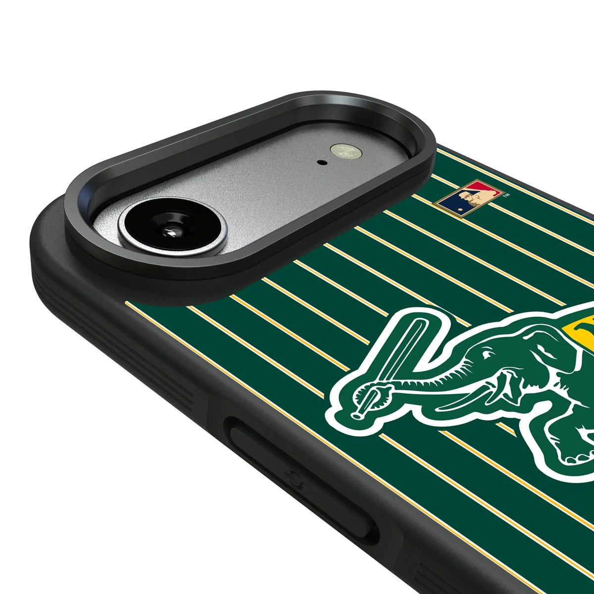 Oakland As Home 1988 - Cooperstown Collection Pinstripe iPhone Bump Phone Case for Apple iPhone - Detail#Device_iPhone Air