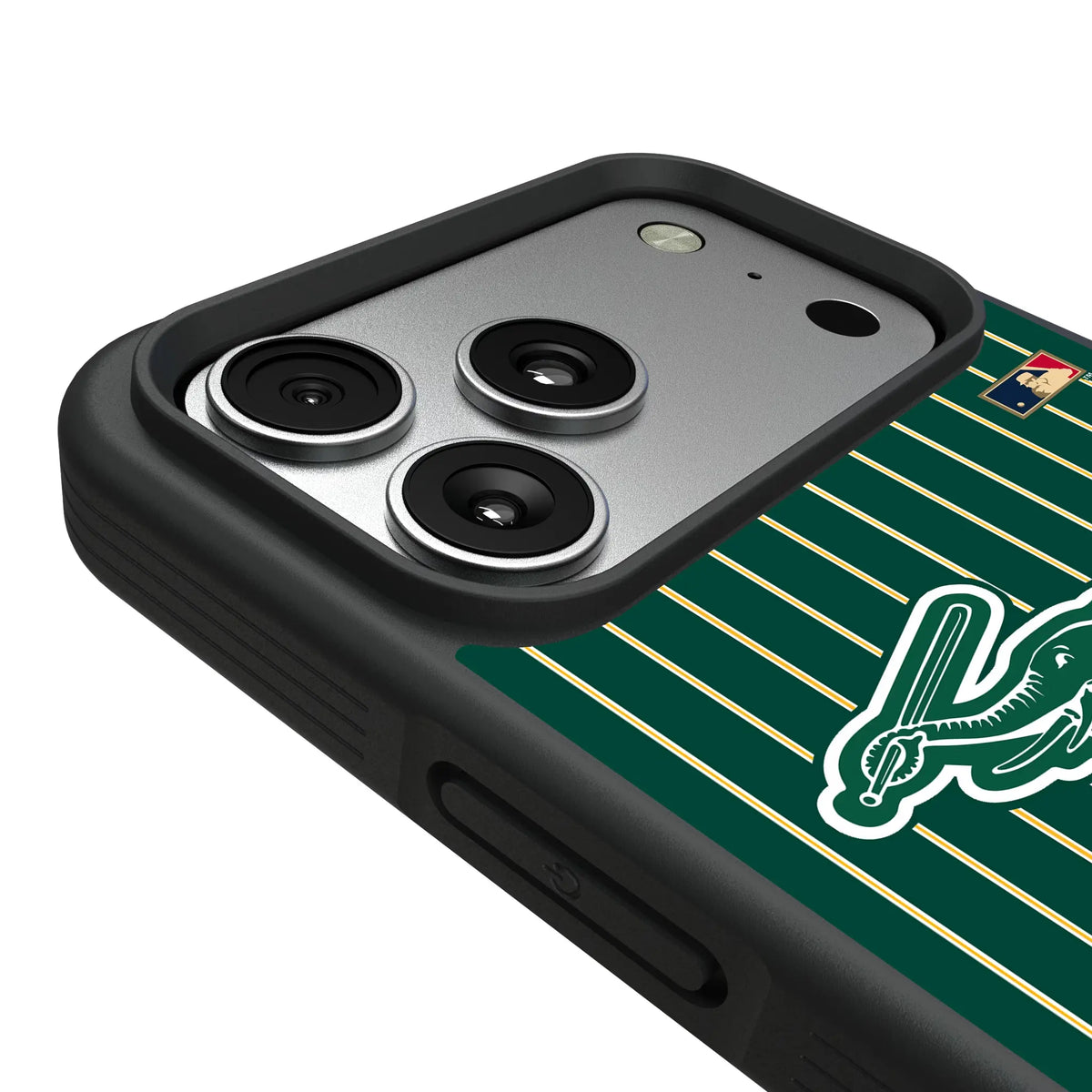 Oakland As Home 1988 - Cooperstown Collection Pinstripe iPhone Bump Phone Case for Apple iPhone - Detail#Device_iPhone 17 Pro Max