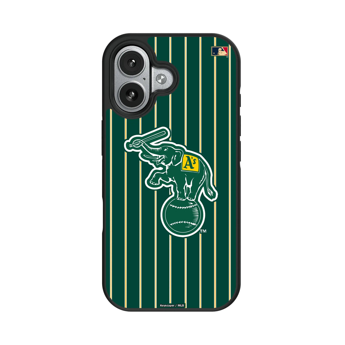 Oakland As Home 1988 - Cooperstown Collection Pinstripe iPhone Bump Phone Case for Apple iPhone#Device_iPhone 17