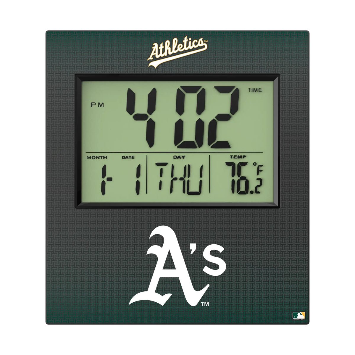 Oakland Athletics Linen Wall Clock