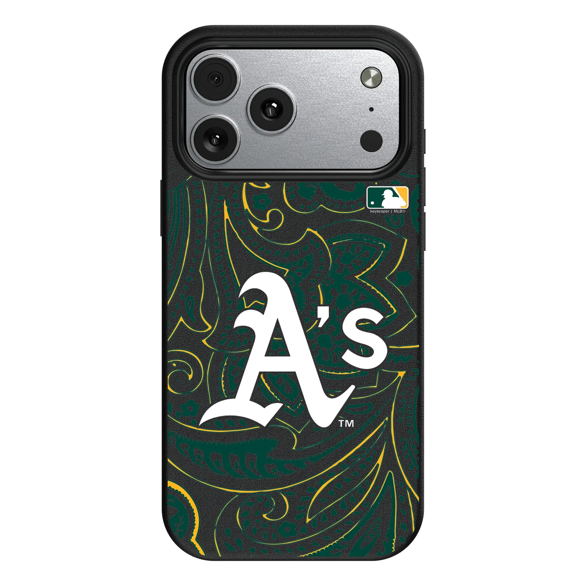 Oakland Athletics Paisley iPhone MagSafe Compatible Phone Case for Apple iPhone#Device_iPhone 17 Pro Max