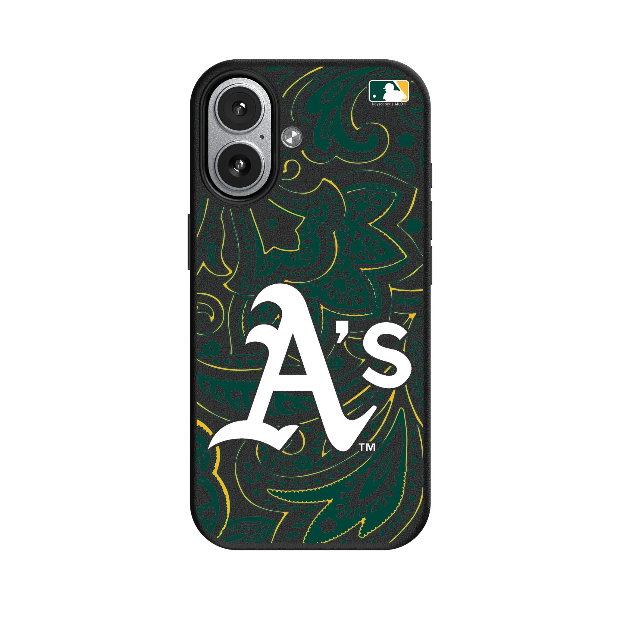 Oakland Athletics Paisley iPhone MagSafe Compatible Phone Case for Apple iPhone#Device_iPhone 17