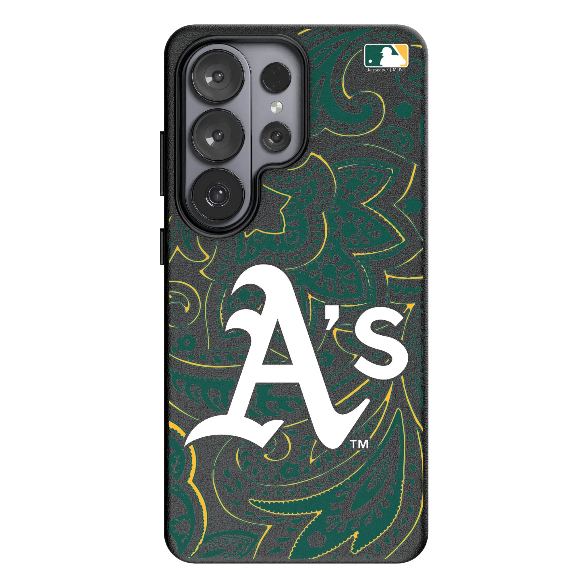Oakland Athletics Paisley Galaxy MagSafe Compatible Phone Case for Samsung Galaxy#Device_Galaxy S26 Ultra