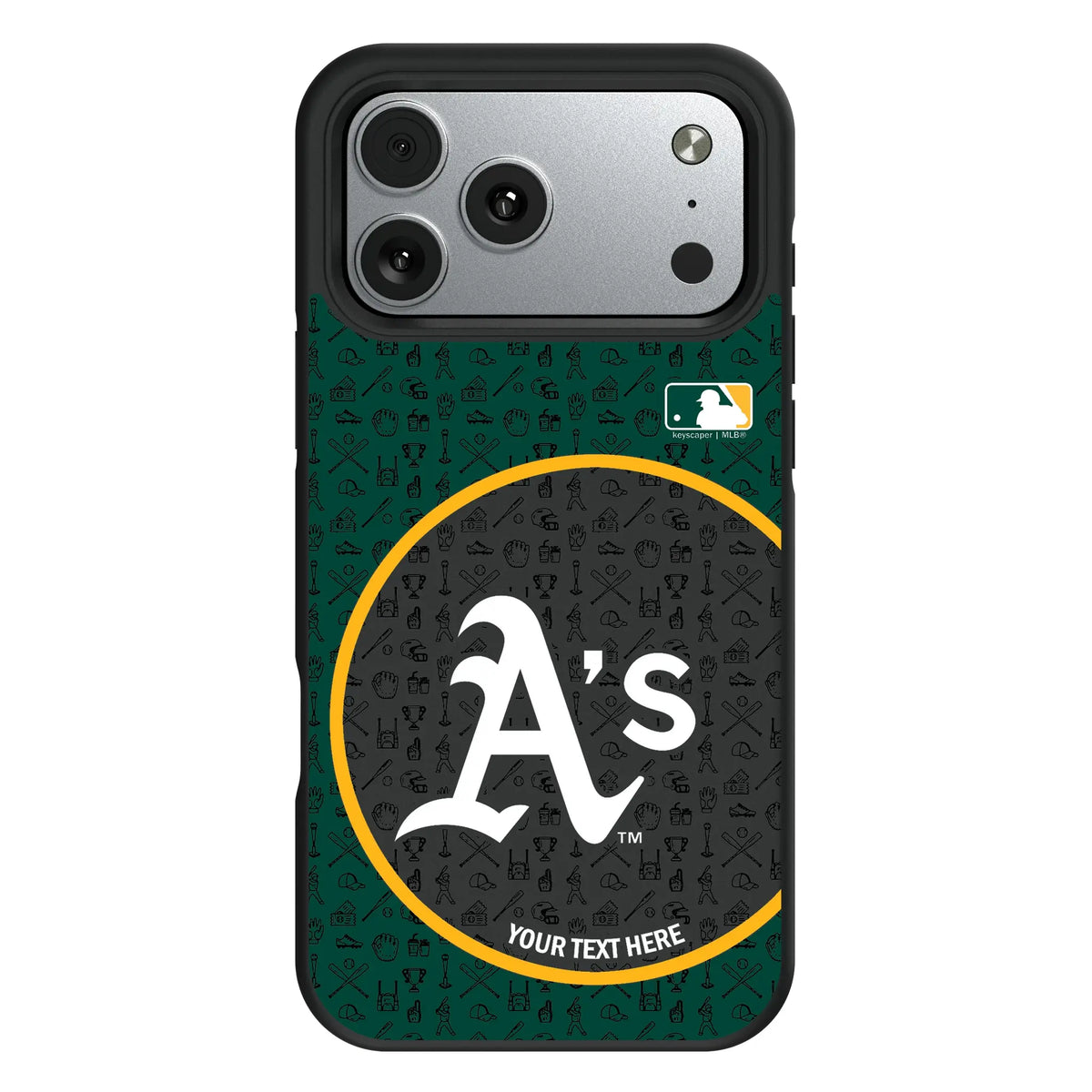 Oakland Athletics Personalized Circle iPhone Bump Phone Case for Apple iPhone#Device_iPhone 17 Pro Max