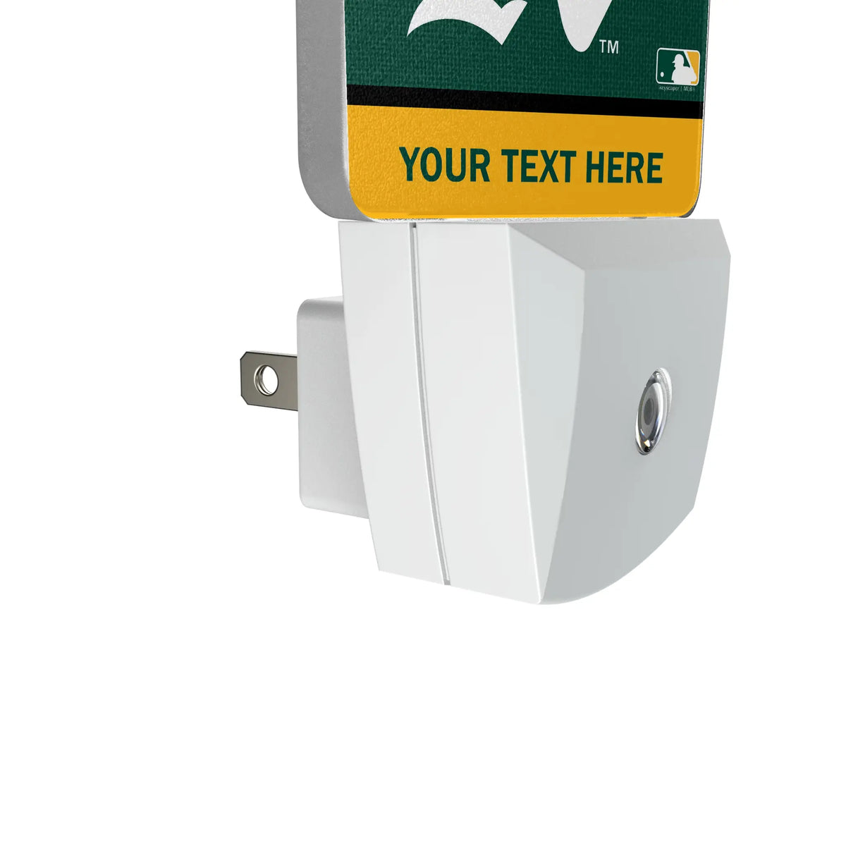 Oakland Athletics Personalized Endzone Solid Night Light 2-Pack - Detail